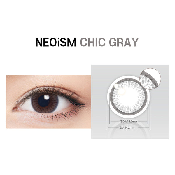 NEOISM CHIC GREY 1 Day Color Lens 50 Pack