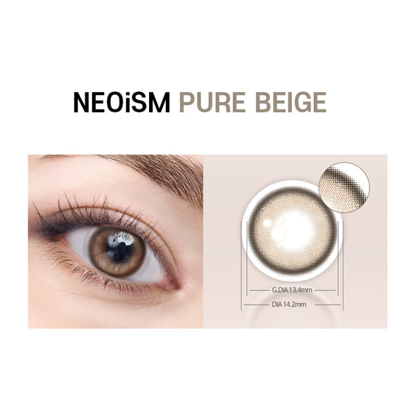 NEOISM PURE BEIGE 1 Day Color Lens 50 Pack