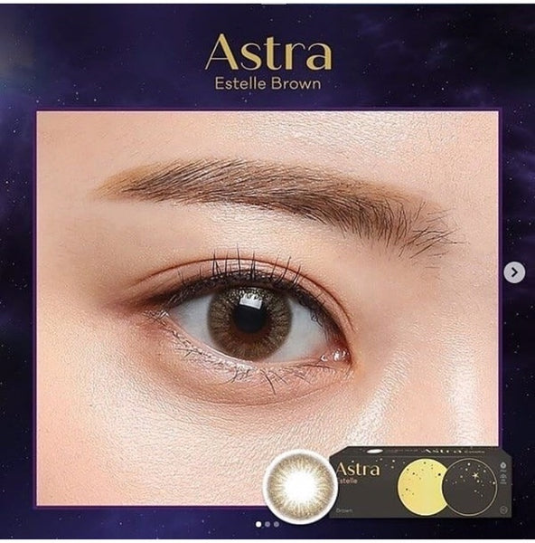 Clalen 1 day Astra Estelle Brown Color Pearl Lens 30 Pack