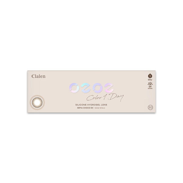 Clalen O2O2 Color 1 Day Lens 30Pack
