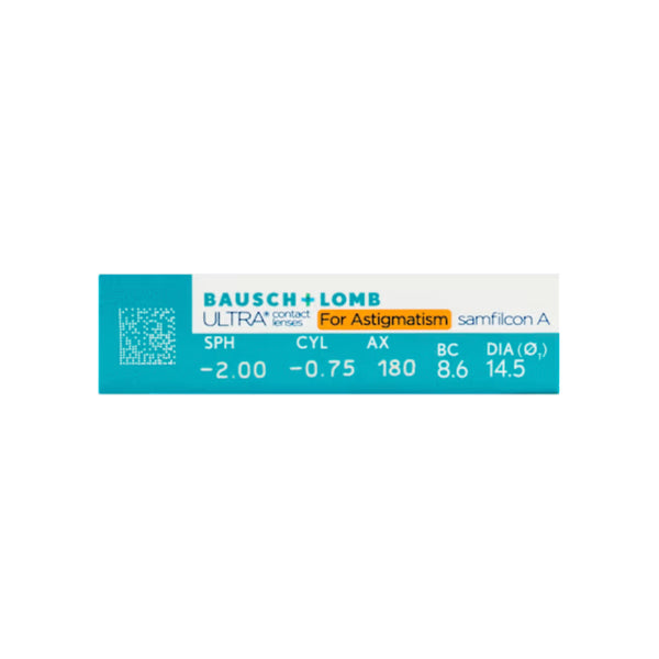 Bausch & Lomb Ultra For Astigmatism 6 pack