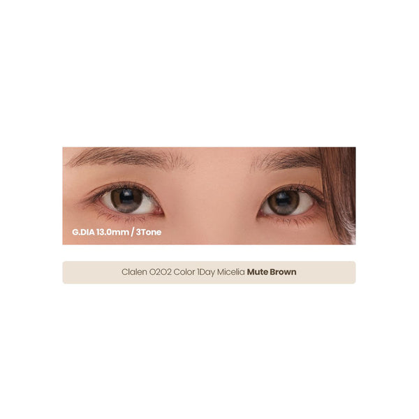 Clalen O2O2 Color 1 Day Micelia Mute Brown 30Pack