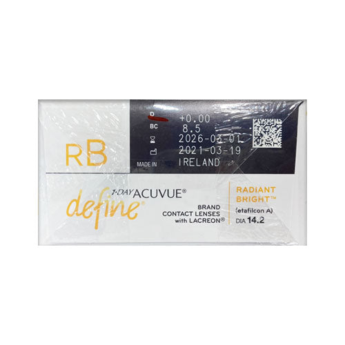 1-DAY ACUVUE  define RADIANT BRIGHT 90 Pack