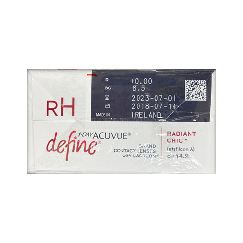 1-DAY ACUVUE  define RADIANT CHIC 90 Pack