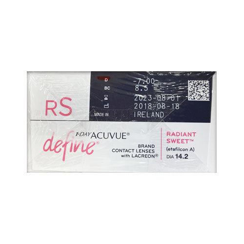 1-DAY ACUVUE  define RADIANT SWEET 90 Pack
