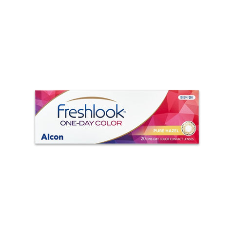 Alcon FreshLook One-Day Color Contact Lens 20 pack (Pure Hazel, Gray)