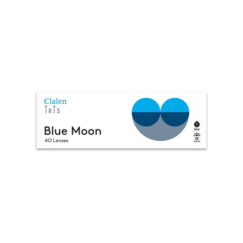 Clalen 1day iris Blue Moon Color Lens 30+10 Pack