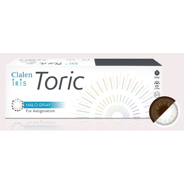 Clalen 1day iris Toric HALO GRAY Astigmatism 30 Pack