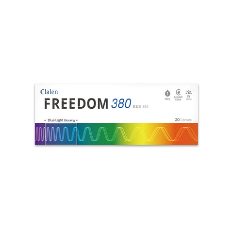 Clalen 1Day Freedom 380 Blue light Blocking lens 30 Pack